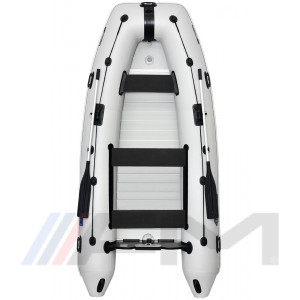 OMEGA - Надуваема моторна лодка с алуминиев под и надуваем кил 360 KU ALF RT PT - светло сива